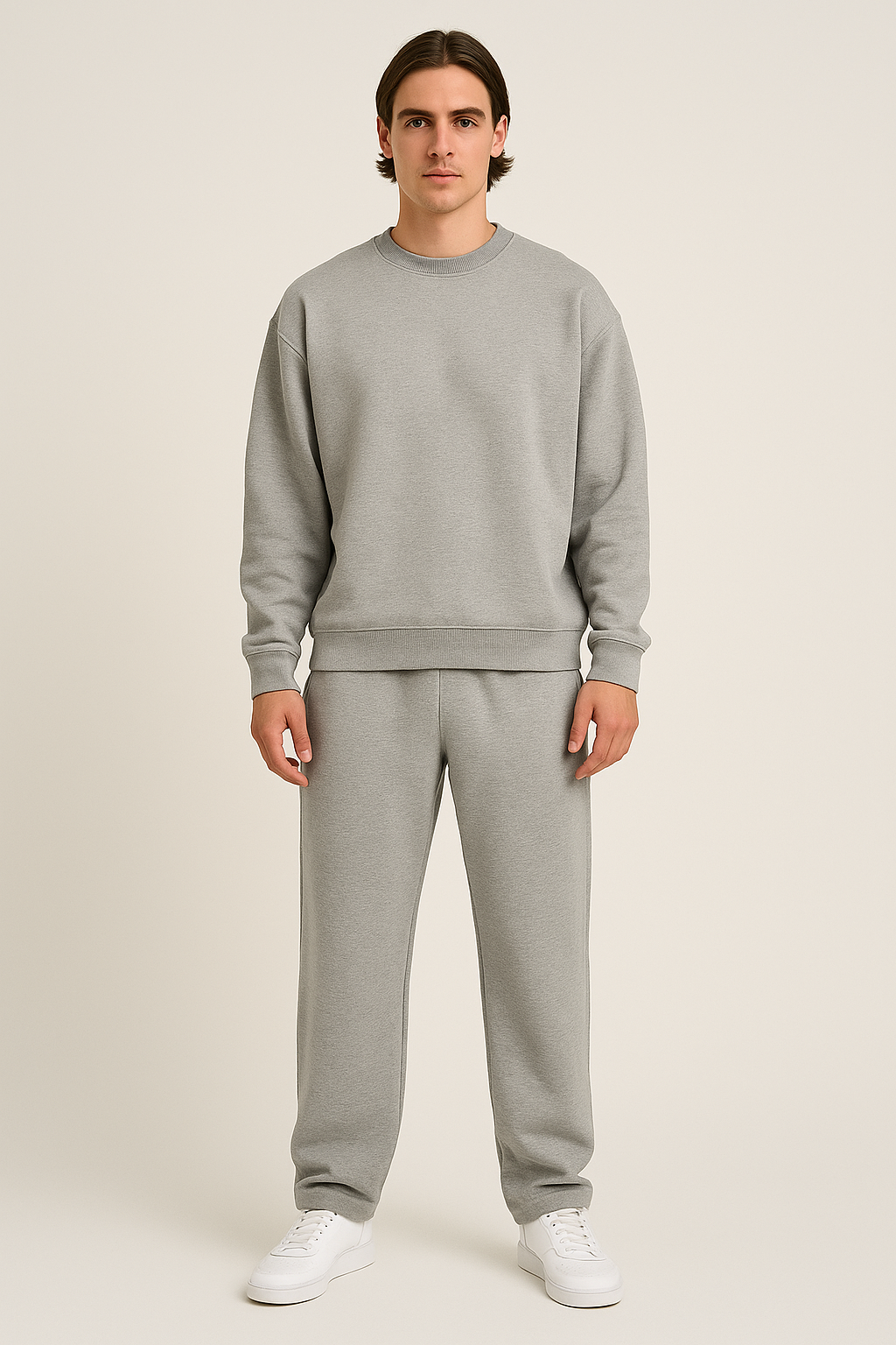 Piotr Spodnie Dresowe Męskie – Wide Fit Straight, Wygodny Krój
