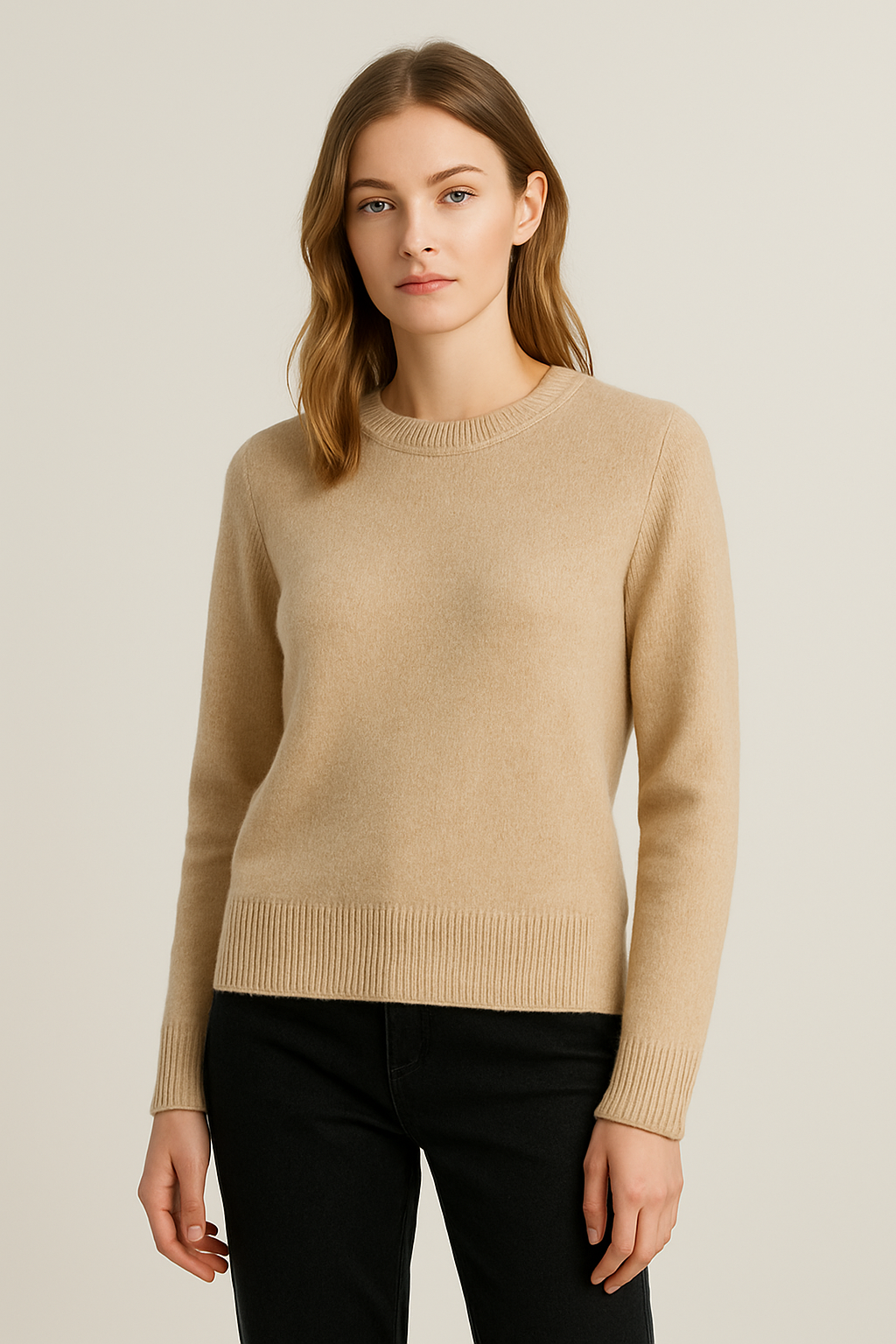 Chloe Damski Sweter Dzianinowy – Przytulny Model z Długim Rękawem i Eleganckim Designem na Każdy Sezon